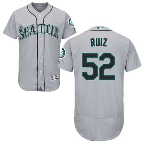 Seattle Mariners #52 Carlos Ruiz Gray Flexbase Stitched Jersey DingZhi,We sell and wholesale Seattle Mariners #52 Carlos Ruiz Gray Flexbase Stitched Jersey DingZhi on line form chian!
