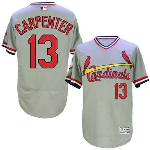 St. Louis Cardinals #13 Matt Carpenter Gray 1978 Turn Back The Clock Flexbase Stitched Jersey DingZhi,We sell and wholesale St. Louis Cardinals #13 Matt Carpenter Gray 1978 Turn Back The Clock Flexbase Stitched Jersey DingZhi on line form chian!