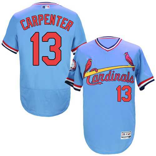 St. Louis Cardinals #13 Matt Carpenter Light Blue Cooperstown Collection Flexbase Stitched Jersey DingZhi,We sell and wholesale St. Louis Cardinals #13 Matt Carpenter Light Blue Cooperstown Collection Flexbase Stitched Jersey DingZhi on line form chian!