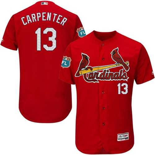 St. Louis Cardinals #13 Matt Carpenter Red 2017 Spring Training Flexbase Stitched Jersey DingZhi,We sell and wholesale St. Louis Cardinals #13 Matt Carpenter Red 2017 Spring Training Flexbase Stitched Jersey DingZhi on line form chian!
