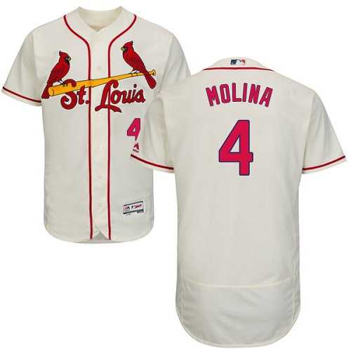 St. Louis Cardinals #4 Yadier Molina Cream Flexbase Stitched Jersey DingZhi,We sell and wholesale St. Louis Cardinals #4 Yadier Molina Cream Flexbase Stitched Jersey DingZhi on line form chian!