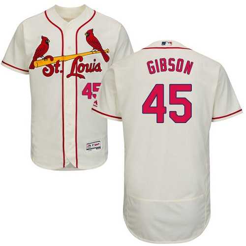 St. Louis Cardinals #45 Bob Gibson Cream Flexbase Stitched Jersey DingZhi,We sell and wholesale St. Louis Cardinals #45 Bob Gibson Cream Flexbase Stitched Jersey DingZhi on line form chian!