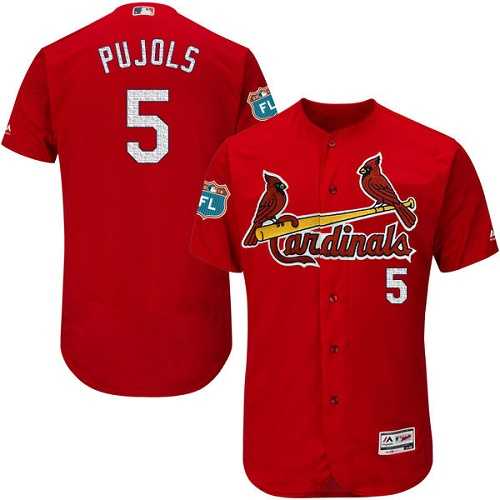 St. Louis Cardinals #5 Albert Pujols Red 2017 Spring Training Flexbase Stitched Jersey DingZhi,We sell and wholesale St. Louis Cardinals #5 Albert Pujols Red 2017 Spring Training Flexbase Stitched Jersey DingZhi on line form chian!