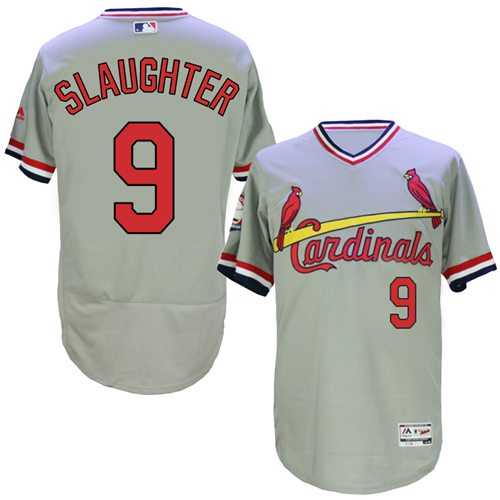 St. Louis Cardinals #9 Enos Slaughter Gray 1978 Turn Back The Clock Flexbase Stitched Jersey DingZhi,We sell and wholesale St. Louis Cardinals #9 Enos Slaughter Gray 1978 Turn Back The Clock Flexbase Stitched Jersey DingZhi on line form chian!