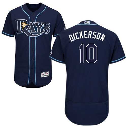Tampa Bay Rays #10 Corey Dickerson Navy Flexbase Stitched Jersey DingZhi,We sell and wholesale Tampa Bay Rays #10 Corey Dickerson Navy Flexbase Stitched Jersey DingZhi on line form chian!