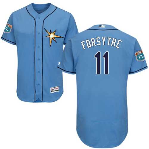 Tampa Bay Rays #11 Logan Forsythe Light Blue Flexbase Stitched Jersey DingZhi,We sell and wholesale Tampa Bay Rays #11 Logan Forsythe Light Blue Flexbase Stitched Jersey DingZhi on line form chian!