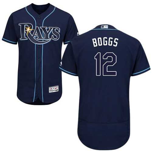 Tampa Bay Rays #12 Wade Boggs Navy Flexbase Stitched Jersey DingZhi,We sell and wholesale Tampa Bay Rays #12 Wade Boggs Navy Flexbase Stitched Jersey DingZhi on line form chian!