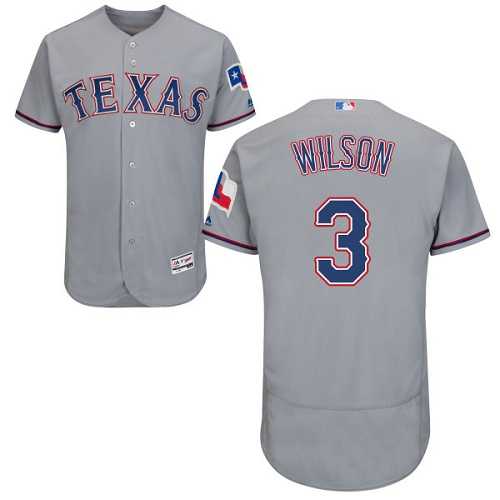 Texas Rangers #3 C.J. Wilson Gray Flexbase Stitched Jersey DingZhi,We sell and wholesale Texas Rangers #3 C.J. Wilson Gray Flexbase Stitched Jersey DingZhi on line form chian!