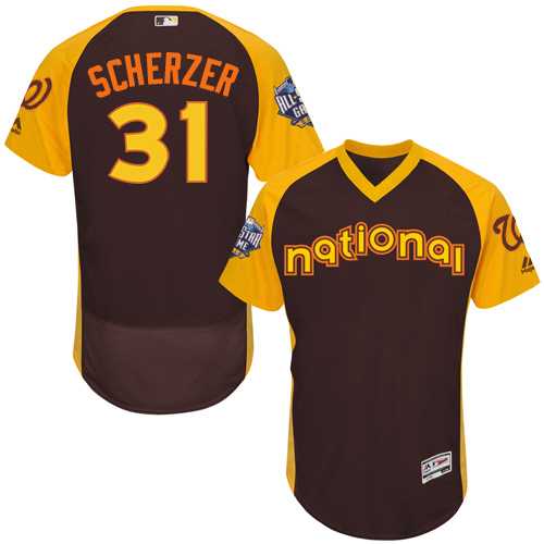 Washington Nationals #31 Max Scherzer Brown 2016 MLB All Star Game Flexbase Batting Practice Player Stitched Jersey DingZhi,We sell and wholesale Washington Nationals #31 Max Scherzer Brown 2016 MLB All Star Game Flexbase Batting Practice Player Stitched Jersey DingZhi on line form chian!