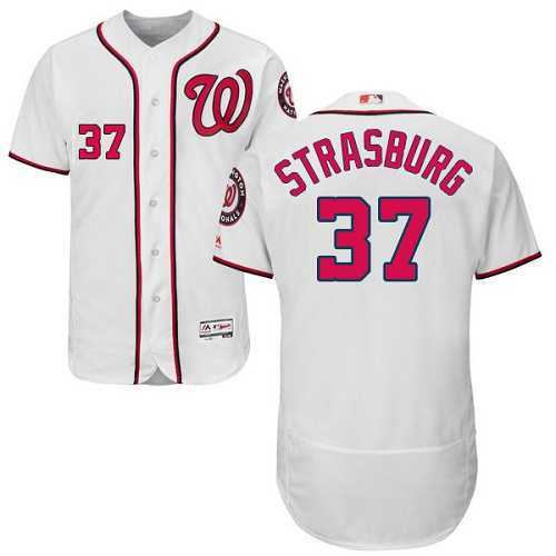 Washington Nationals #37 Stephen Strasburg White Flexbase Stitched Jersey DingZhi,We sell and wholesale Washington Nationals #37 Stephen Strasburg White Flexbase Stitched Jersey DingZhi on line form chian!