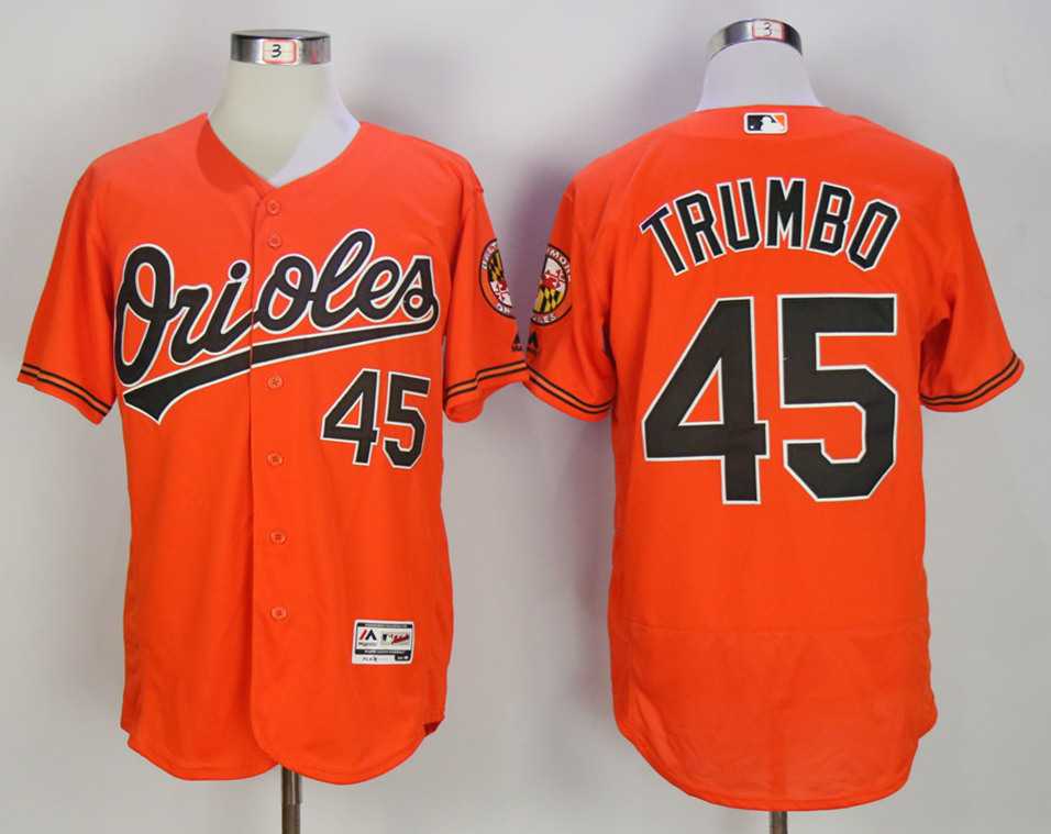 Baltimore Orioles #45 Mark Trumbo Orange Flexbase Jersey,We sell and wholesale Baltimore Orioles #45 Mark Trumbo Orange Flexbase Jersey on line form chian!