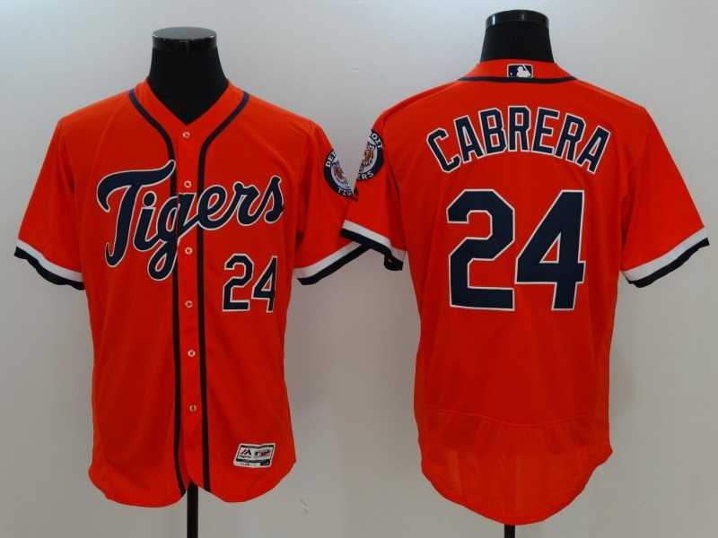 Detroit Tigers #24 Miguel Cabrera Orange Flexbase Jersey,We sell and wholesale Detroit Tigers #24 Miguel Cabrera Orange Flexbase Jersey on line form chian!