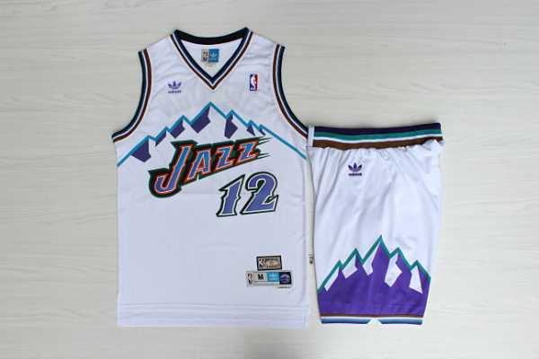 Jazz #12 John Stockton White Hardwood Classics Jersey(With Shorts),We sell and wholesale Jazz #12 John Stockton White Hardwood Classics Jersey(With Shorts) on line form chian!