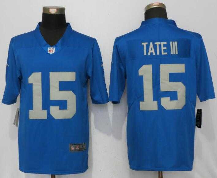 Nike Limited Detroit Lions #15 Golden Tate III Blue Throwback Vapor Untouchable Jersey,We sell and wholesale Nike Limited Detroit Lions #15 Golden Tate III Blue Throwback Vapor Untouchable Jersey on line form chian!
