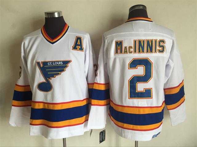 St. Louis Blues #2 Al MacInnis Throwback CCM White Stitched Jersey,We sell and wholesale St. Louis Blues #2 Al MacInnis Throwback CCM White Stitched Jersey on line form chian!
