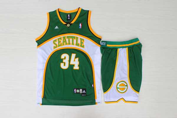 Supersonics #34 Ray Allen Green Swingman Jersey(With Shorts),We sell and wholesale Supersonics #34 Ray Allen Green Swingman Jersey(With Shorts) on line form chian!