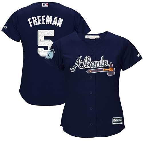 Women Atlanta Braves #5 Freddie Freeman Navy New 2017 Spring Training Cool Base Jersey DingZhi,We sell and wholesale Women Atlanta Braves #5 Freddie Freeman Navy New 2017 Spring Training Cool Base Jersey DingZhi on line form chian!