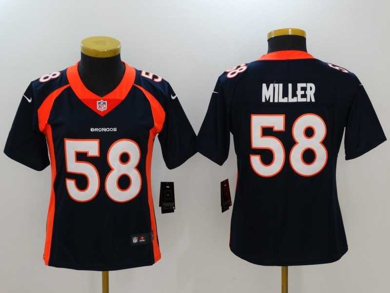 Women Limited Nike Denver Broncos #58 Von Miller Navy Vapor Untouchable Jersey,We sell and wholesale Women Limited Nike Denver Broncos #58 Von Miller Navy Vapor Untouchable Jersey on line form chian!