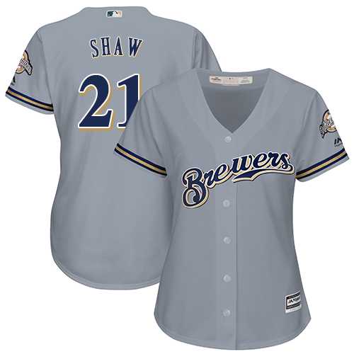 Women Milwaukee Brewers #21 Travis Shaw Gray New Cool Base Jersey DingZhi,We sell and wholesale Women Milwaukee Brewers #21 Travis Shaw Gray New Cool Base Jersey DingZhi on line form chian!