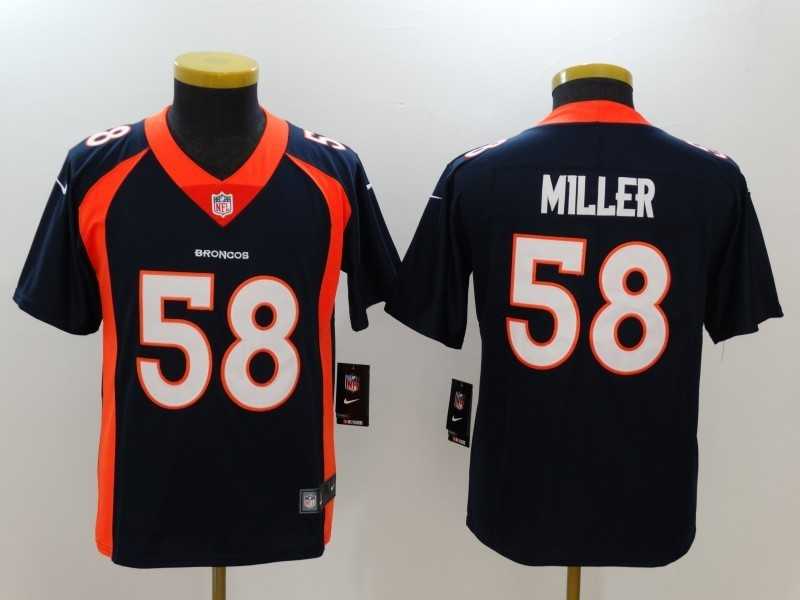 Youth Limited Nike Denver Broncos #58 Von Miller Navy Vapor Untouchable Jersey,We sell and wholesale Youth Limited Nike Denver Broncos #58 Von Miller Navy Vapor Untouchable Jersey on line form chian!