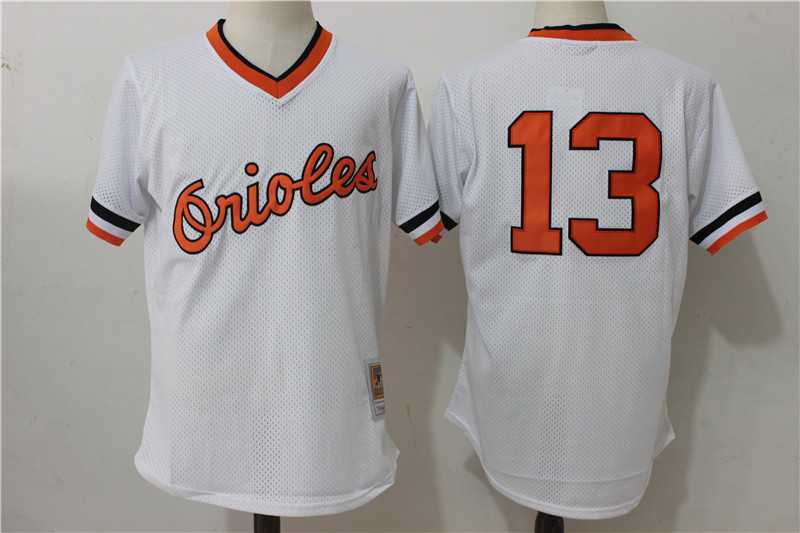 Baltimore Orioles #13 Manny Machado White Mitchell And Ness Throwback Pullover Stitched Jersey,We sell and wholesale Baltimore Orioles #13 Manny Machado White Mitchell And Ness Throwback Pullover Stitched Jersey on line form chian!