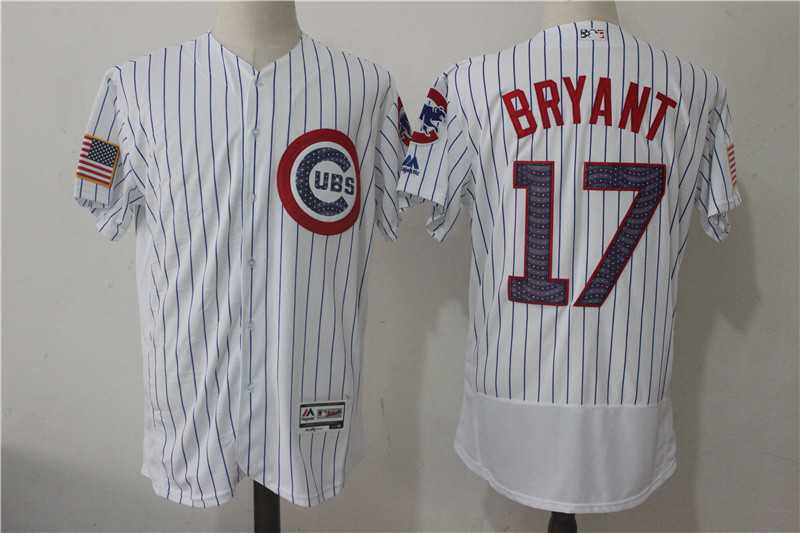 Chicago Cubs #17 Kris Bryant White 2017 Stars & Stripes Flexbase Jersey,We sell and wholesale Chicago Cubs #17 Kris Bryant White 2017 Stars & Stripes Flexbase Jersey on line form chian!