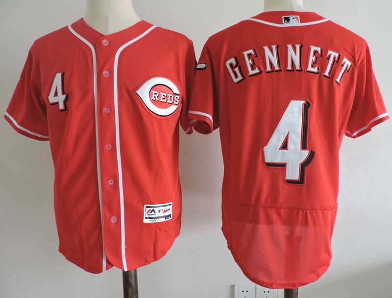 Cincinnati Reds #4 Gennett Red Flexbase Stitched Jersey,We sell and wholesale Cincinnati Reds #4 Gennett Red Flexbase Stitched Jersey on line form chian!