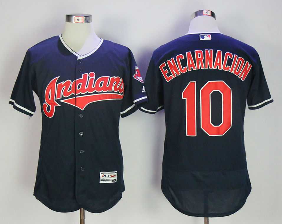 Cleveland Indians #10 Edwin Encarnacion Navy Flexbase Jersey,We sell and wholesale Cleveland Indians #10 Edwin Encarnacion Navy Flexbase Jersey on line form chian!