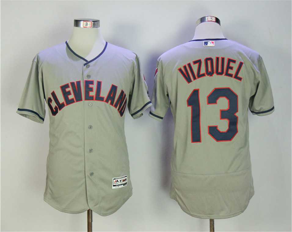 Cleveland Indians #13 Omar Vizquel Gray Flexbase Jersey,We sell and wholesale Cleveland Indians #13 Omar Vizquel Gray Flexbase Jersey on line form chian!