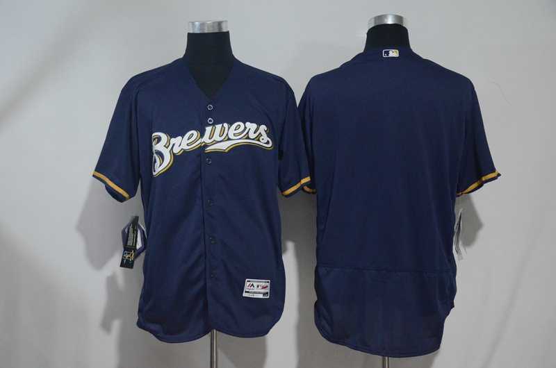 Customized Men's Milwaukee Brewers Navy Blue Flexbase Collection Stitched Jersey,We sell and wholesale Customized Men's Milwaukee Brewers Navy Blue Flexbase Collection Stitched Jersey on line form chian!