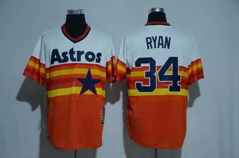 Houston Astros #34 Nolan Ryan Orange Flexbase Collection Stitched Jersey,We sell and wholesale Houston Astros #34 Nolan Ryan Orange Flexbase Collection Stitched Jersey on line form chian!
