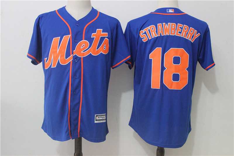 New York Mets #18 Darryl Strawberry Blue New Cool Base Stitched Jersey,We sell and wholesale New York Mets #18 Darryl Strawberry Blue New Cool Base Stitched Jersey on line form chian!