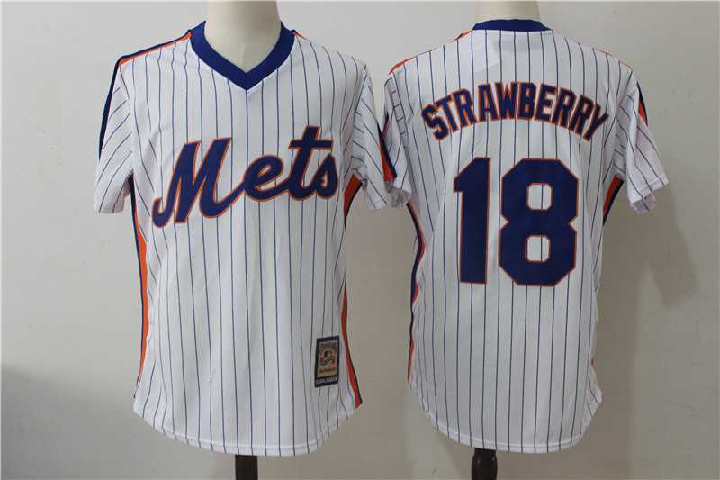New York Mets #18 Darryl Strawberry Mitchell And Ness Throwback White Stitched Jersey,We sell and wholesale New York Mets #18 Darryl Strawberry Mitchell And Ness Throwback White Stitched Jersey on line form chian!