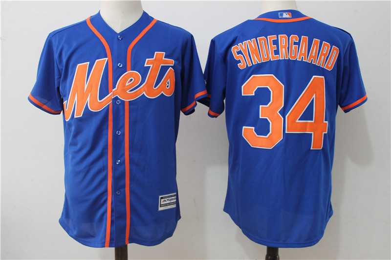 New York Mets #34 Noah Syndergaard Blue New Cool Base Stitched Jersey,We sell and wholesale New York Mets #34 Noah Syndergaard Blue New Cool Base Stitched Jersey on line form chian!