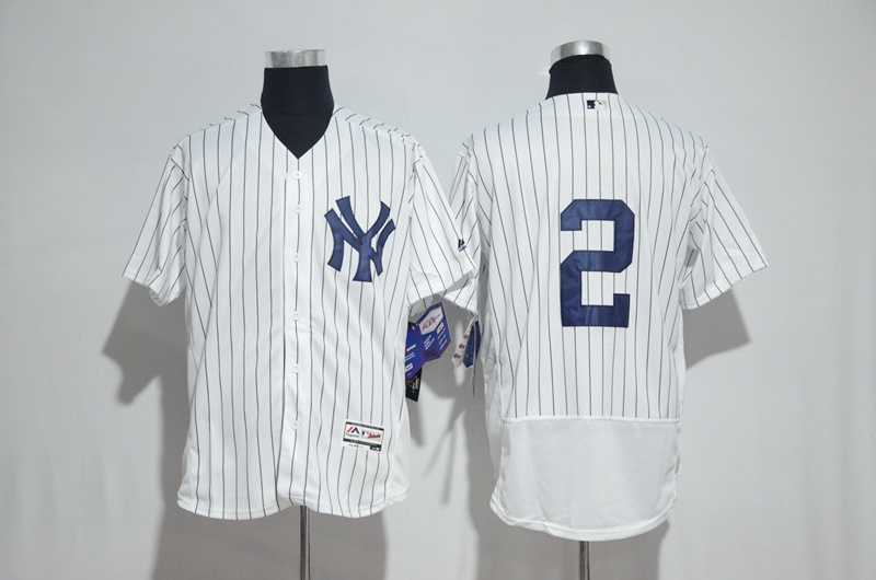 New York Yankees #2 Derek Jeter (No Name) White Flexbase Stitched Jersey,We sell and wholesale New York Yankees #2 Derek Jeter (No Name) White Flexbase Stitched Jersey on line form chian!