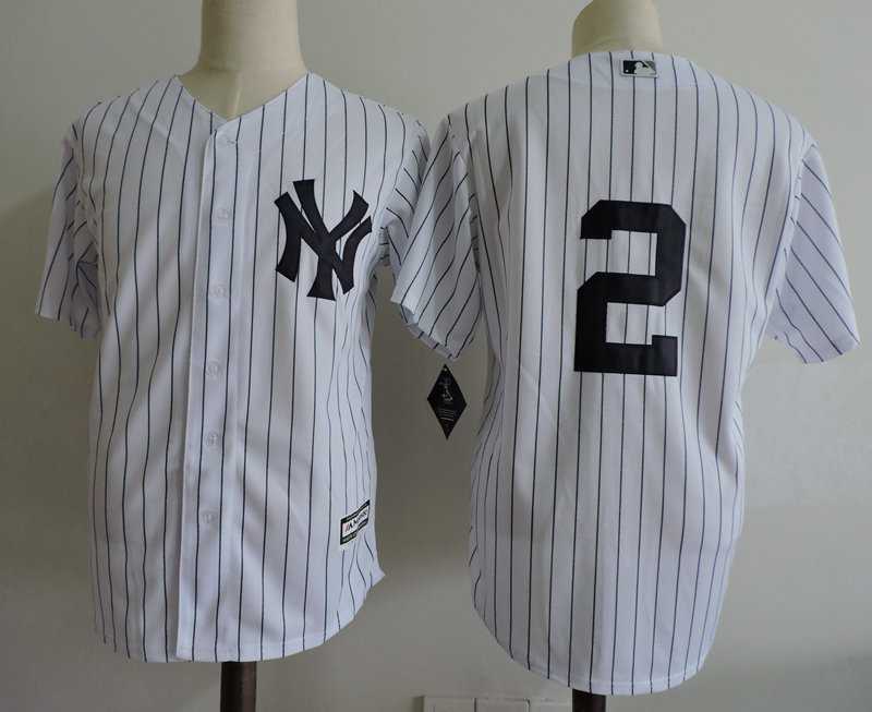 New York Yankees #2 Derek Jeter (No Name) White New Cool Base Stitched Jersey,We sell and wholesale New York Yankees #2 Derek Jeter (No Name) White New Cool Base Stitched Jersey on line form chian!