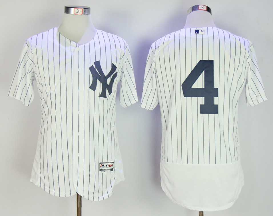 New York Yankees #4 Lou Gehrig White Flexbase Jersey,We sell and wholesale New York Yankees #4 Lou Gehrig White Flexbase Jersey on line form chian!