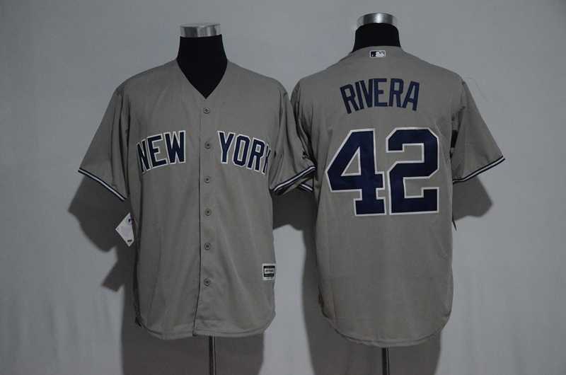 New York Yankees #42 Mariano Rivera Gray New Cool Base Stitched Jersey,We sell and wholesale New York Yankees #42 Mariano Rivera Gray New Cool Base Stitched Jersey on line form chian!