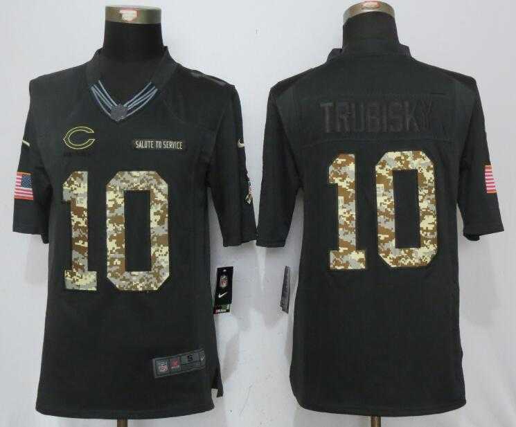 Nike Limited Chicago Bears #10 Mitchell Trubisky Anthracite Salute To Service Jersey,We sell and wholesale Nike Limited Chicago Bears #10 Mitchell Trubisky Anthracite Salute To Service Jersey on line form chian!