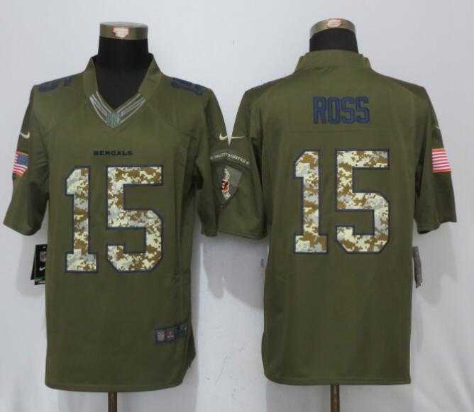 Nike Limited Cincinnati Bengals #15 John Ross Green Salute To Service Jersey,We sell and wholesale Nike Limited Cincinnati Bengals #15 John Ross Green Salute To Service Jersey on line form chian!
