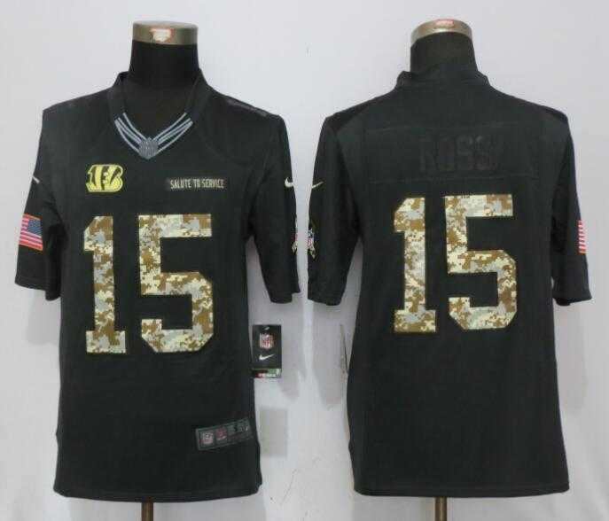 Nike Limited Cincinnati Bengals #15 Ross Anthracite Salute To Service Jersey,We sell and wholesale Nike Limited Cincinnati Bengals #15 Ross Anthracite Salute To Service Jersey on line form chian!