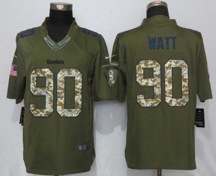 Nike Limited Pittsburgh Steelers #90 T.J. Watt Green Salute To Service Jersey,We sell and wholesale Nike Limited Pittsburgh Steelers #90 T.J. Watt Green Salute To Service Jersey on line form chian!