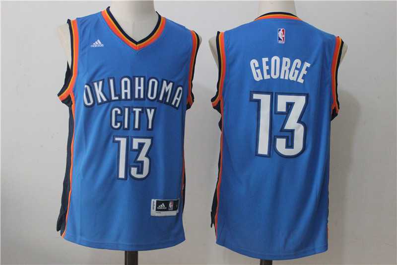 Oklahoma City Thunder #13 Paul George Blue Swingman Jersey,We sell and wholesale Oklahoma City Thunder #13 Paul George Blue Swingman Jersey on line form chian!