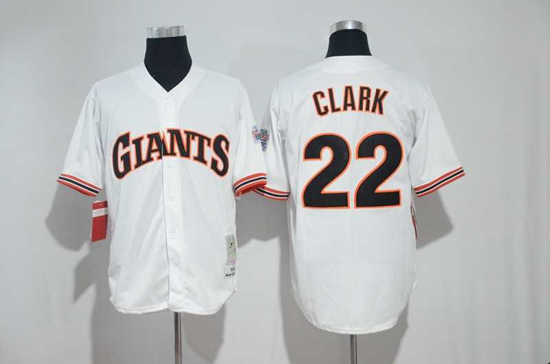 San Francisco Giants #22 Will Clark White Mitchell And Ness Throwback Stitched Jersey,We sell and wholesale San Francisco Giants #22 Will Clark White Mitchell And Ness Throwback Stitched Jersey on line form chian!