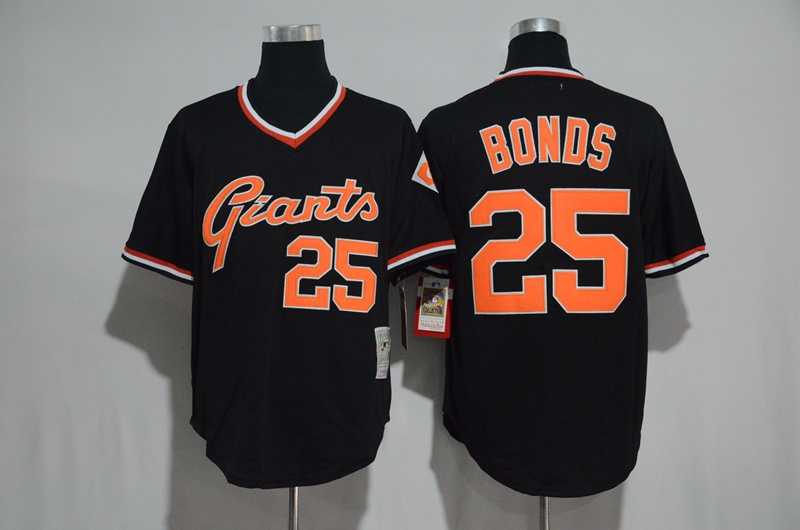 San Francisco Giants #25 Barry Bonds Black Mitchell And Ness Throwback Stitched Jersey,We sell and wholesale San Francisco Giants #25 Barry Bonds Black Mitchell And Ness Throwback Stitched Jersey on line form chian!