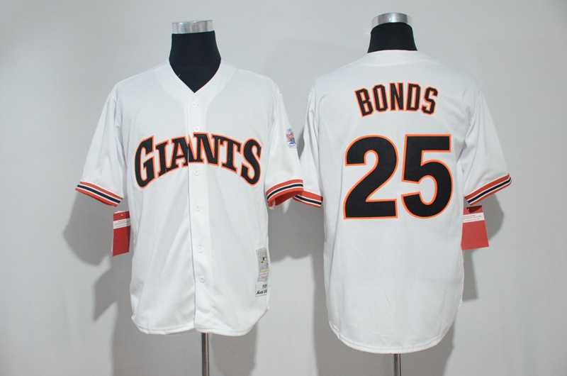 San Francisco Giants #25 Barry Bonds White Mitchell And Ness Throwback Stitched Jersey,We sell and wholesale San Francisco Giants #25 Barry Bonds White Mitchell And Ness Throwback Stitched Jersey on line form chian!