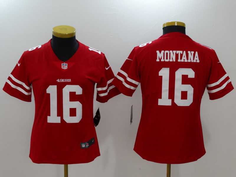 Women Limited Nike San Francisco 49ers #16 Joe Montana Red Vapor Untouchable Player Jersey,We sell and wholesale Women Limited Nike San Francisco 49ers #16 Joe Montana Red Vapor Untouchable Player Jersey on line form chian!