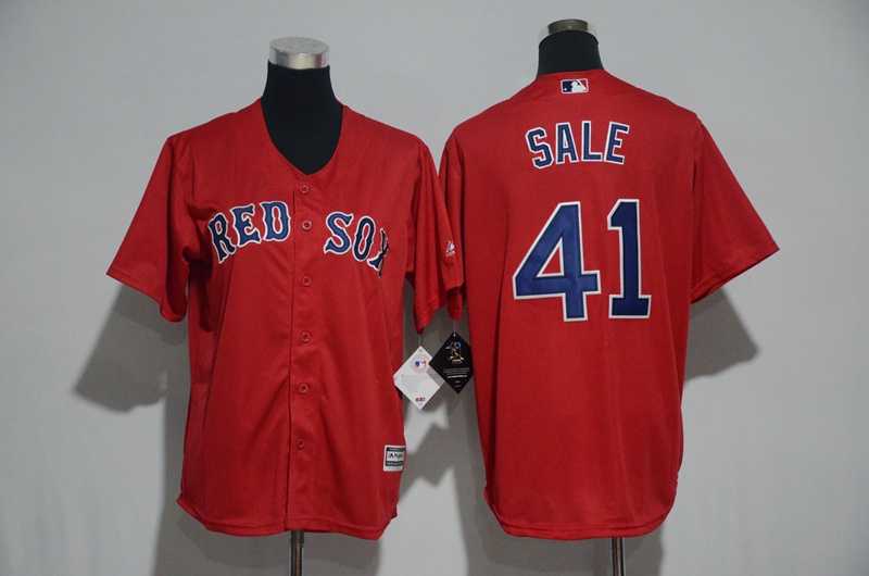 Youth Boston Red Sox #41 Chris Sale Red New Cool Base Jersey,We sell and wholesale Youth Boston Red Sox #41 Chris Sale Red New Cool Base Jersey on line form chian!