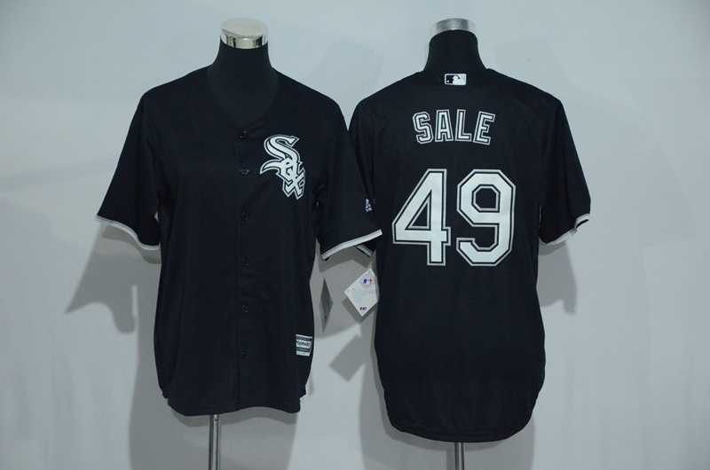 Youth Chicago White Sox #49 Chris Sale Black New Cool Base Jersey,We sell and wholesale Youth Chicago White Sox #49 Chris Sale Black New Cool Base Jersey on line form chian!