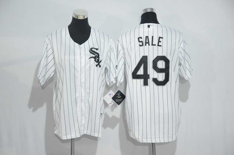 Youth Chicago White Sox #49 Chris Sale White New Cool Base Jersey,We sell and wholesale Youth Chicago White Sox #49 Chris Sale White New Cool Base Jersey on line form chian!